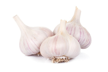 image of isolated garlics