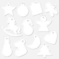 Hangtags Christmas White
