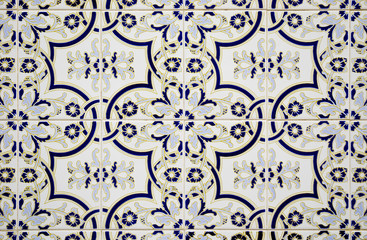 Traditional Portuguese glazed tiles
