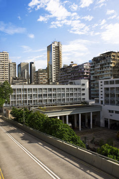 traffic road and building