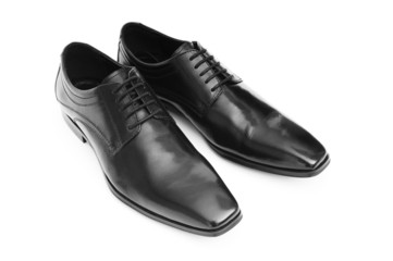 Male shoes isolated on the white background