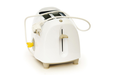 Bread toaster isolated on the white background