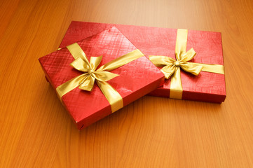 Gift box isolated on the white background