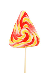 Colourful lollipop isolated on the white background