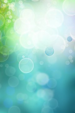 Abstract blurred blue and green background