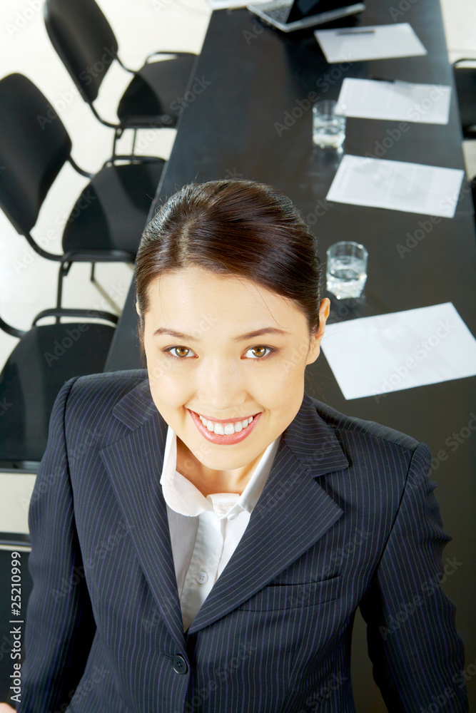 Canvas Prints Woman in conference hall