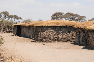 Massaih&uuml;tten in Kenia