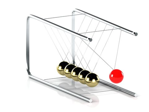 Newton's Cradle - Pendel and perpetual motion