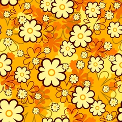 Wandaufkleber nahtlose florale Textur © Aqua