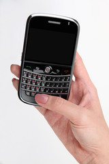 mobile phone on the hand