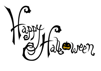 Halloween inscription