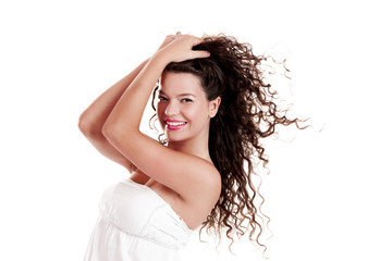 Naklejka premium Beautiful young woman