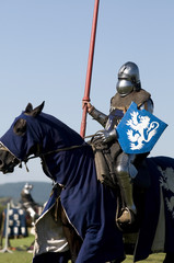 armored horseriding knight