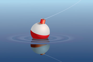 Bobber in water