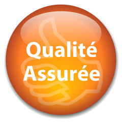 Bouton Web QUALITE ASSUREE (garantie totale contrôle service ok)