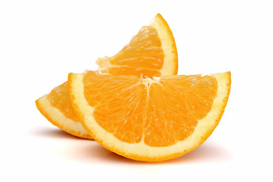 Two orange slices