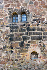 Old wall with a windows