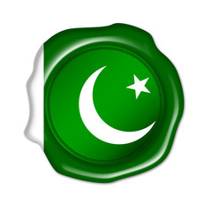 pakistan button, seal, stamp, blank flag