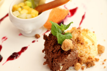 desserts coupe de fruits et crumbles