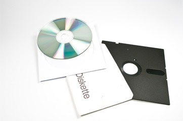 Diskette und CD-Rom