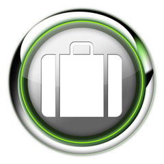 Futuristic Button "Luggage / Suitcase"