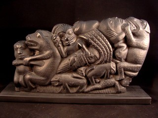 Alaska Bear Clan Wood Carving © deborahatl