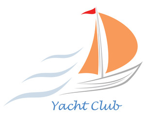 Yacht, sailboat.