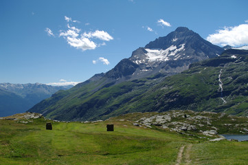 Fototapeta na wymiar Alpejski krajobraz - Park Narodowy Vanoise