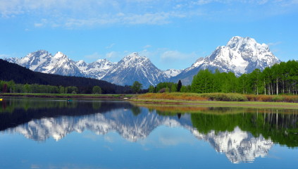 The Grand Tetons from Oxbow Bend.