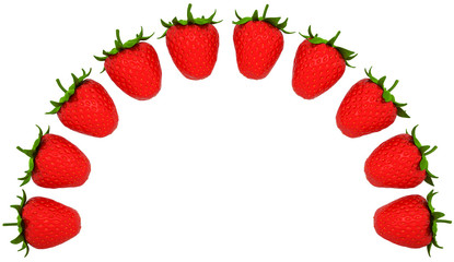 Strawberry shaped arch isolated
