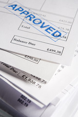 Fototapeta premium Approved Invoices