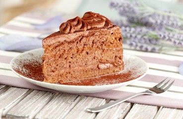 sweet chocolate cake