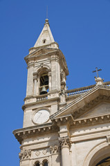 Fototapeta na wymiar SS. Cosma e Damiano Basilica. Alberobello. Apulia.