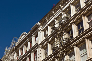 emergency escape on old beautiful houses