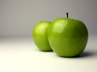 Two green apples