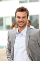 Fototapeta premium Portrait of young businessman