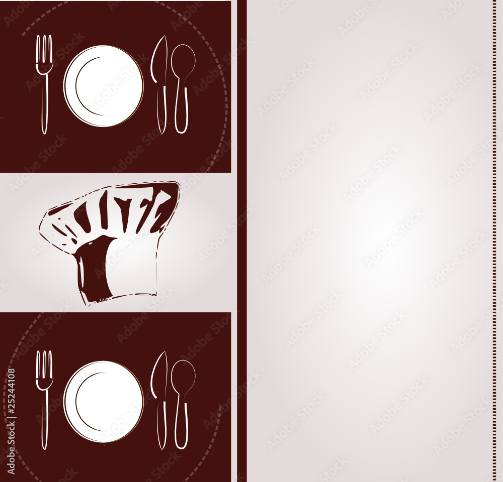 Wall mural card, logo or restaurant menu # sp6438