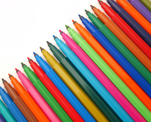 Fototapeta premium Color felt-tip pens