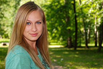 Obraz premium Long haired blonde