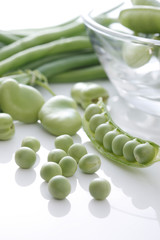 エンドウ豆やそら豆