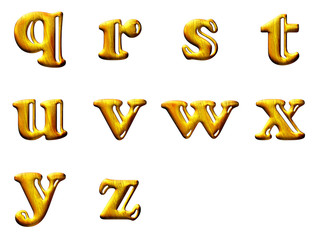 Set 3D letters