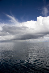 view of Titicaca Lake, South America.