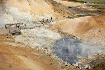 Path in hot spring - Iceland
