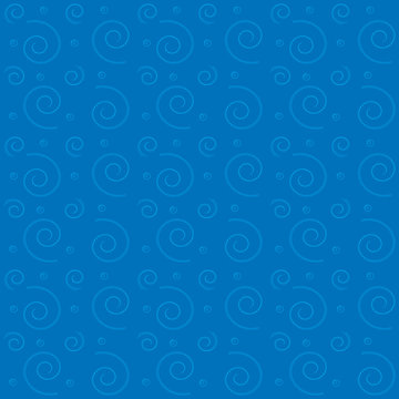 Blue Seamless Patten, Part 3, Vector Illustration