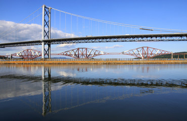 Forth Road and Rail Bridges, Queensferry, Scotland
