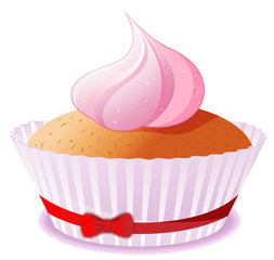 celebratory cake with cream