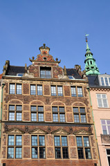 Fototapeta na wymiar Fasada d'immeuble do Kopenhagi