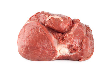 Raw juicy meat isolated