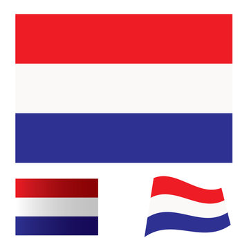Netherlands flag set