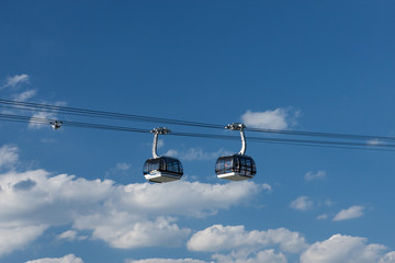 Seilbahn Gondeln bei Koblen 